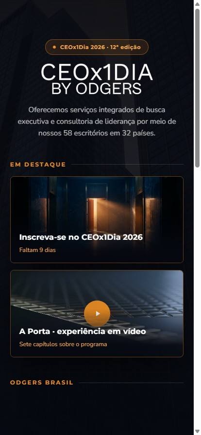 Novo linktree no celular